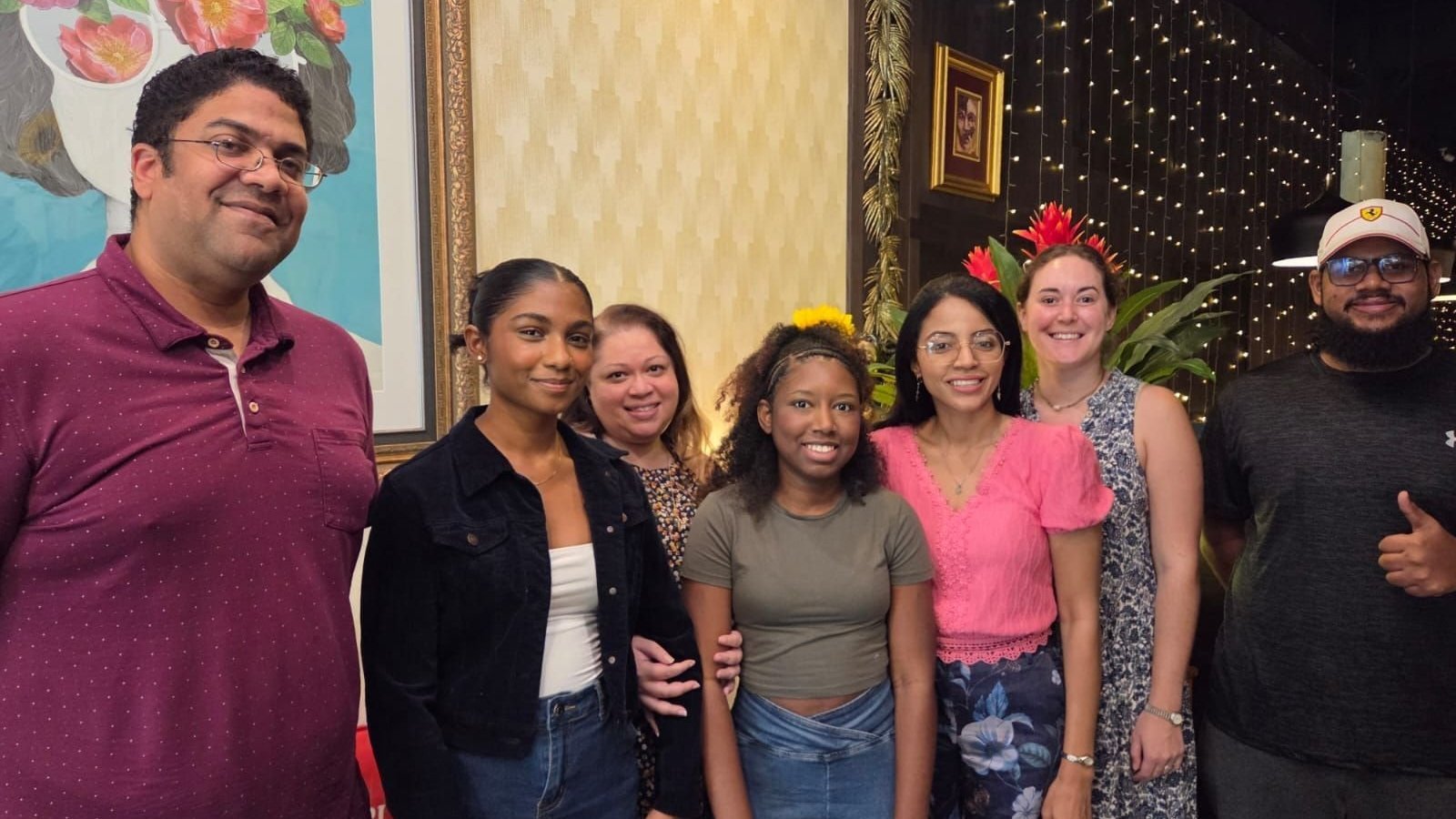 Pictured Mentors - From left to right - Gregory Ollivierre, Denelle Mohammed, Lesley-Ann Jurawan, Daria Hypolite, Letetia Addison, Sophie O’Donoghue, Abdullah Ali