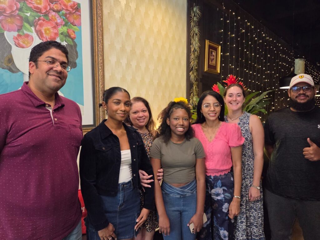 Pictured Mentors - From left to right - Gregory Ollivierre, Denelle Mohammed, Lesley-Ann Jurawan, Daria Hypolite, Letetia Addison, Sophie O’Donoghue, Abdullah Ali
