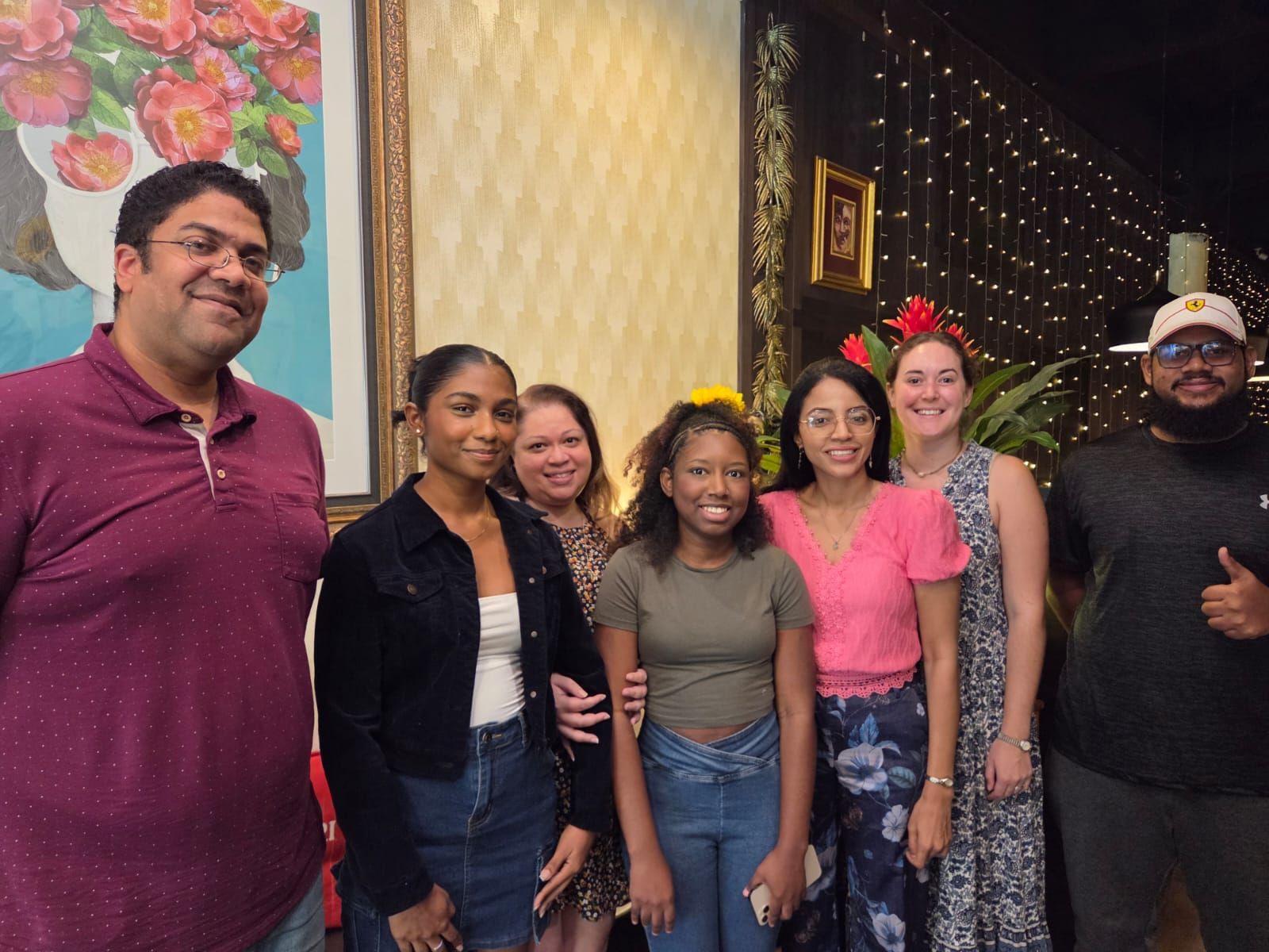 Pictured Mentors - From left to right - Gregory Ollivierre, Denelle Mohammed, Lesley-Ann Jurawan, Daria Hypolite, Letetia Addison, Sophie O’Donoghue, Abdullah Ali